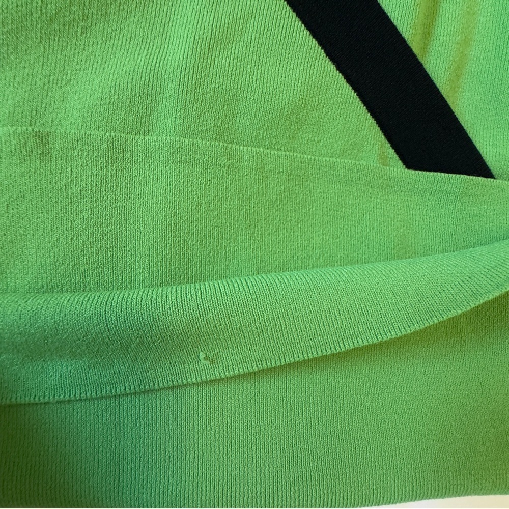 Spenser Jeremy Green Cap Sleeve Tank Blouse With Black Trim and Tie Sz L - Picture 16 of 16